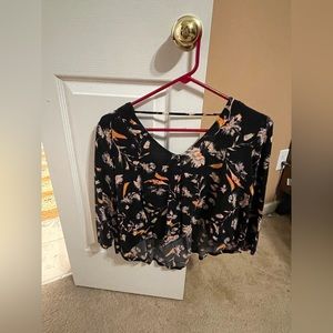 Target cropped blouse, size S